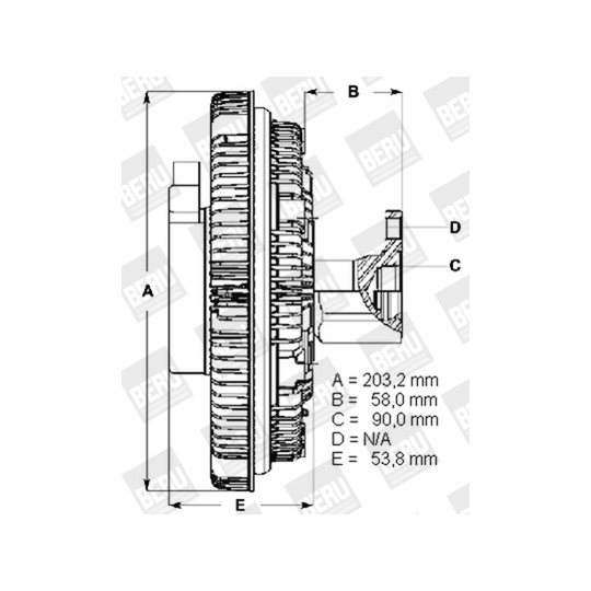 LK092 - Clutch, radiator fan 