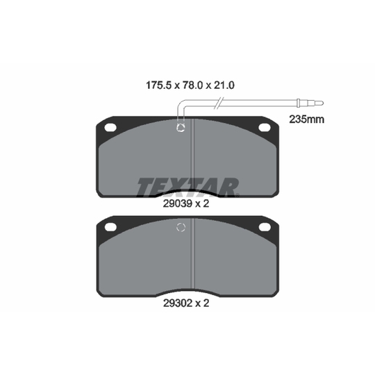 2903902 - Brake Pad Set, disc brake 