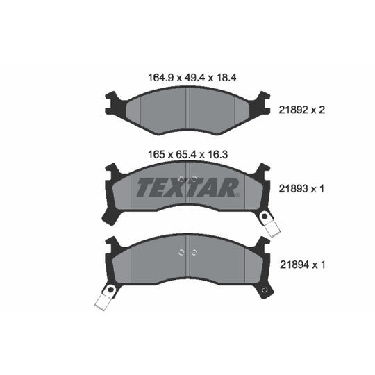 2189202 - Brake Pad Set, disc brake 