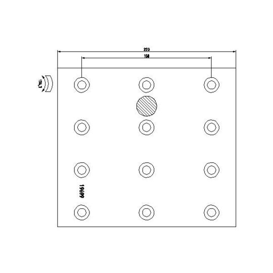 1969905 - Brake Lining Kit, drum brake 