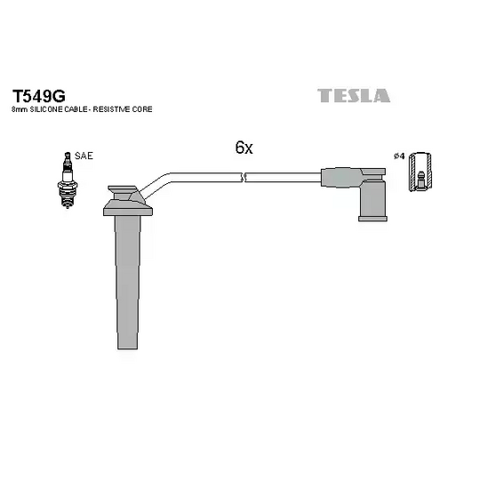 T549G - Süütesüsteemikomplekt 