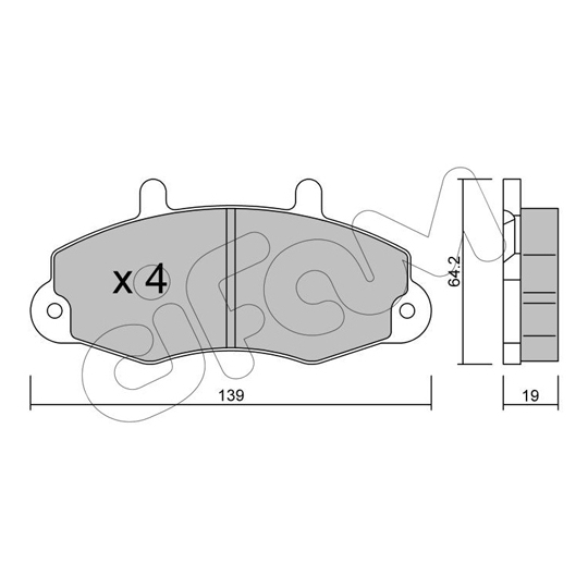 822-194-0 - Brake Pad Set, disc brake 
