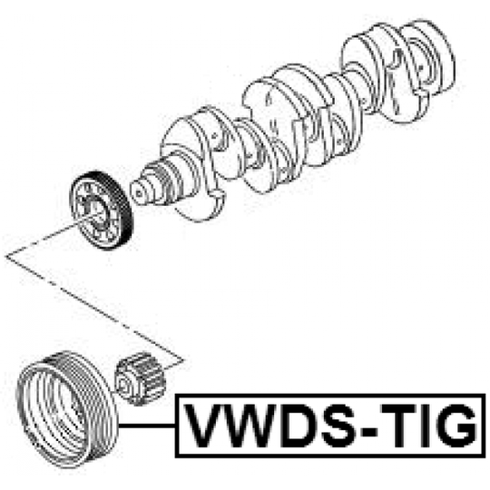 VWDS-TIG - Belt Pulley, crankshaft 