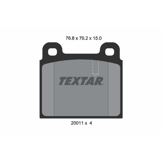 2001102 - Brake Pad Set, disc brake 