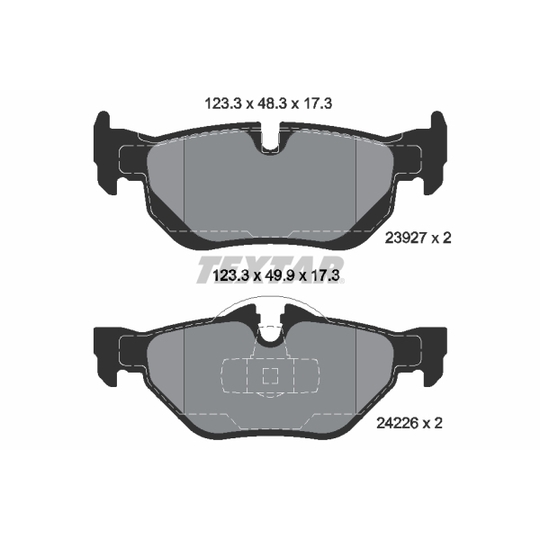 2392701 - Brake Pad Set, disc brake 