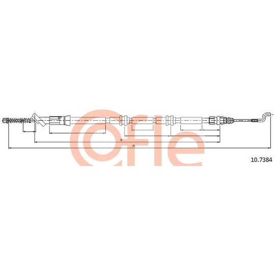 10.7384 - Cable, parking brake 