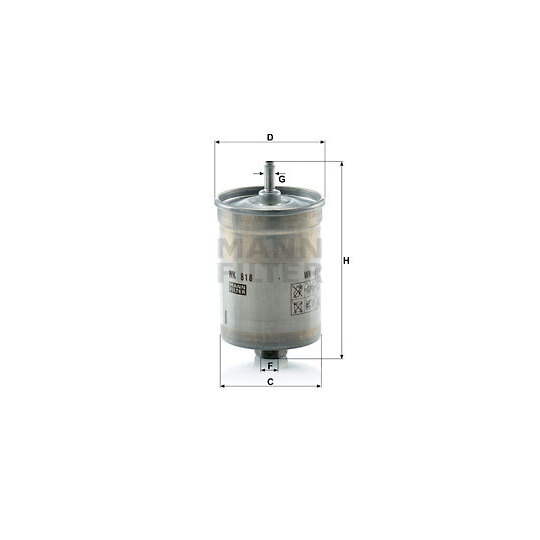 WK 818 - Fuel filter 