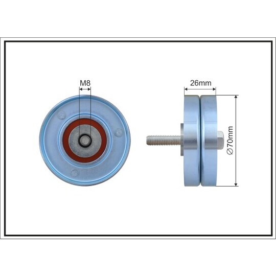 285-01 - Deflection/Guide Pulley, v-ribbed belt 