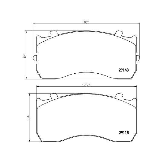 2914815 - Brake Pad Set, disc brake 