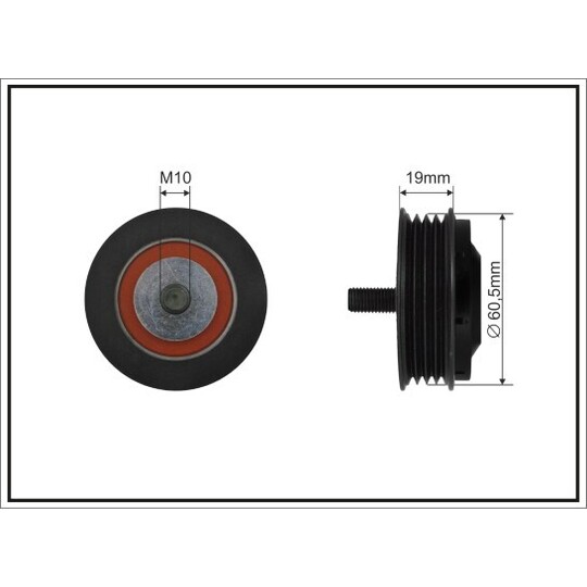 83-25 - Tensioner Pulley, v-ribbed belt 