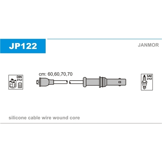 JP122 - Süütesüsteemikomplekt 