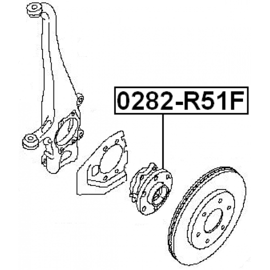0282-R51F - Wheel hub 