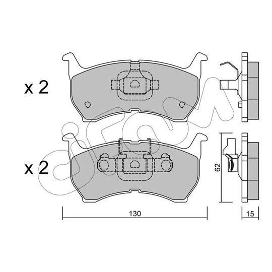 822-231-0 - Brake Pad Set, disc brake 
