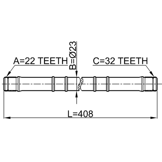 0212-GA16LH - Drive Shaft 