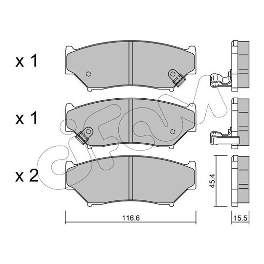 822-136-0 - Brake Pad Set, disc brake 
