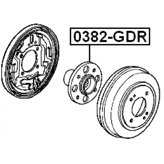 0382-GDR - Wheel hub 