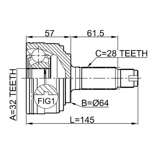 0310-033 - Joint, drive shaft 