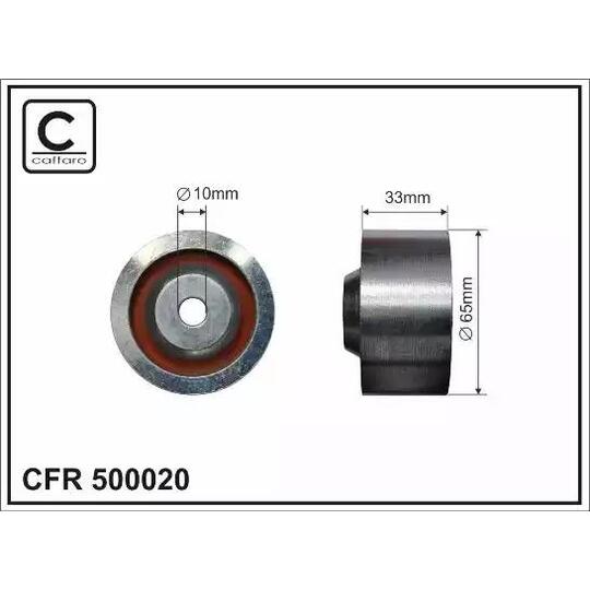 500020 - Deflection/Guide Pulley, timing belt 