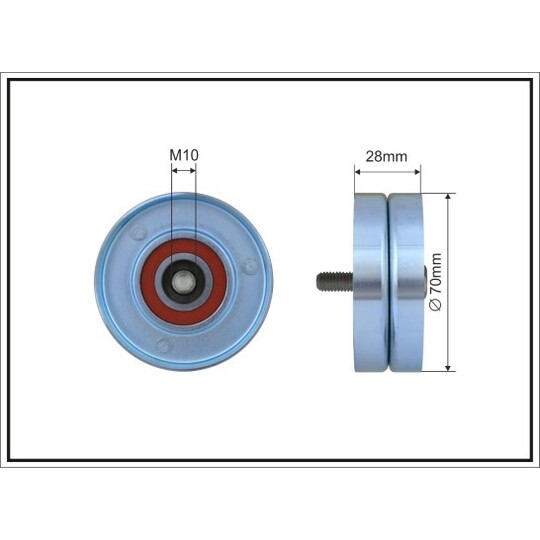 375-99 - Deflection/Guide Pulley, v-ribbed belt 