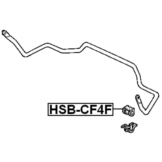 HSB-CF4F - Stabiliser Mounting 