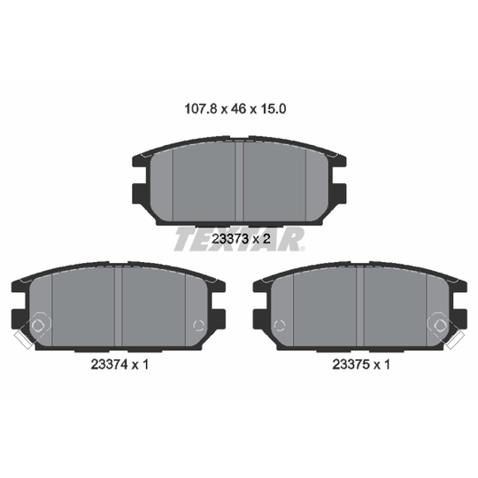 2337301 - Brake Pad Set, disc brake 