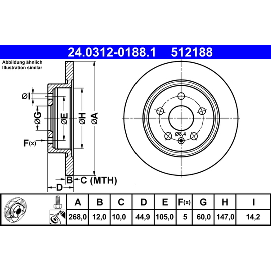 24.0312-0188.1 - Brake Disc 