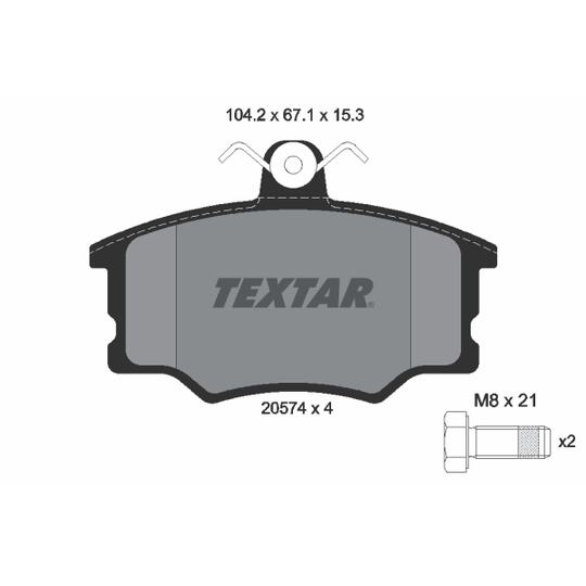 2057401 - Brake Pad Set, disc brake 