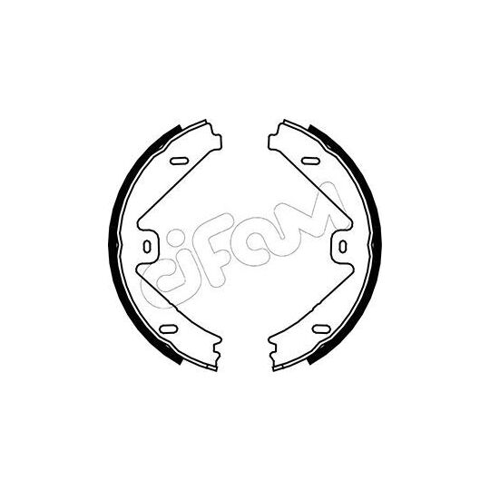 153-250 - Bromsbackar, sats, parkeringsbroms 