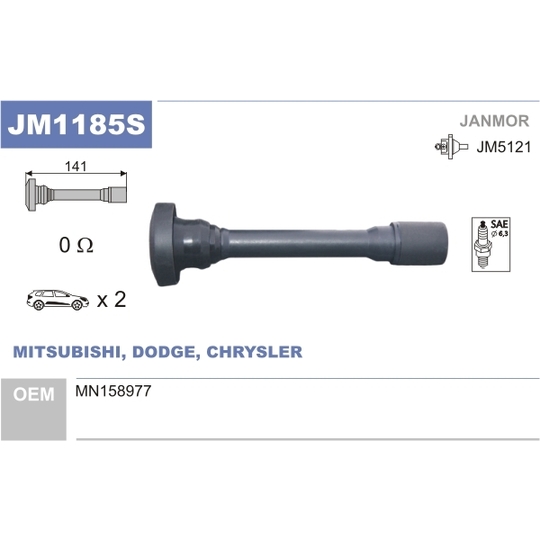 JM1185S - Plug, coil 