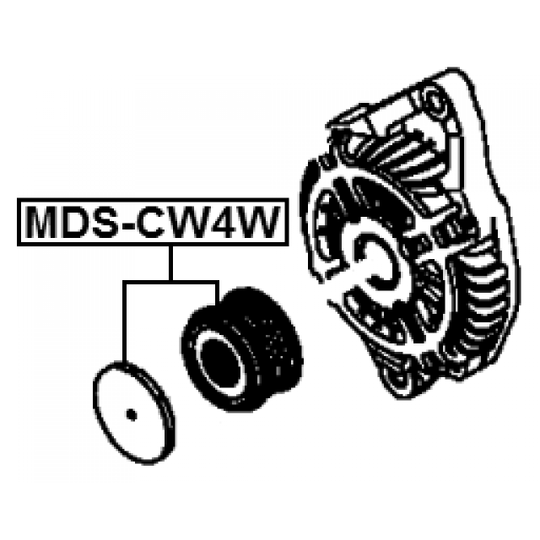 MDS-CW4W - Remskiva, generator 