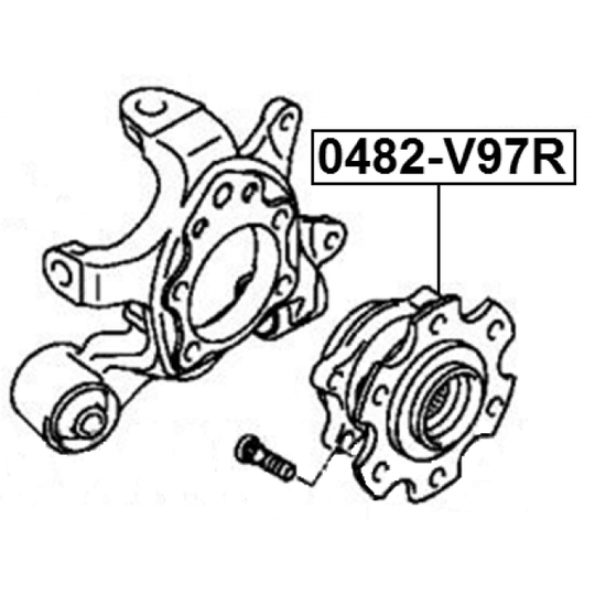 0482-V97R - Wheel hub 