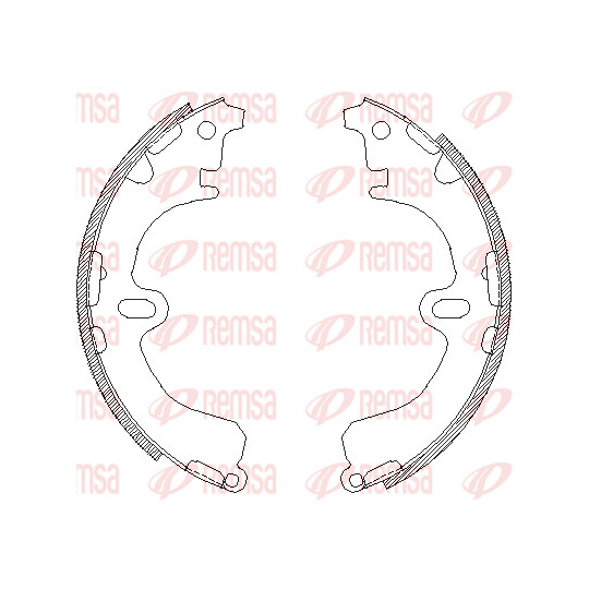 4380.00 - Brake Shoe Set 