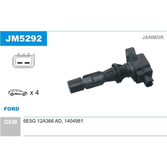 JM5292 - Ignition coil 
