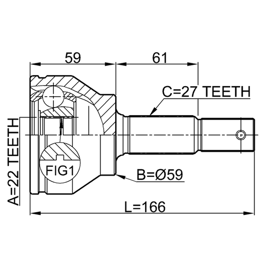 0210-FX35 - Joint, drive shaft 