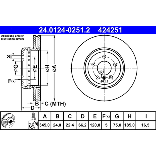 24.0124-0251.2 - Brake Disc 