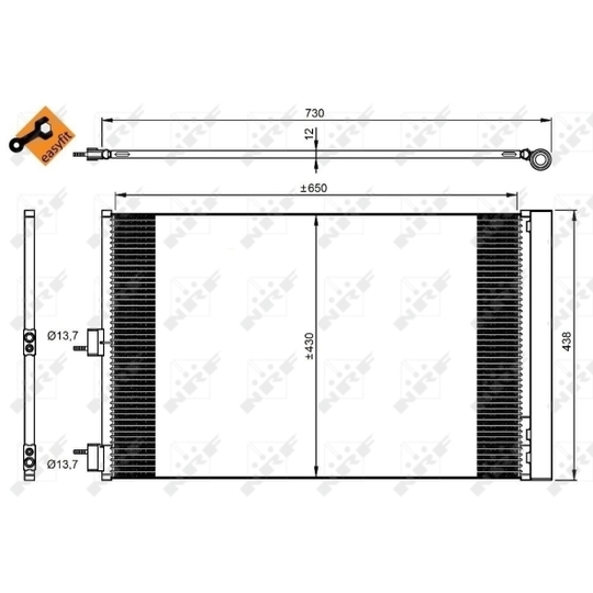 350206 - Condenser, air conditioning 