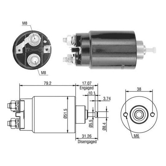 940113050403 - Solenoid Switch, starter 