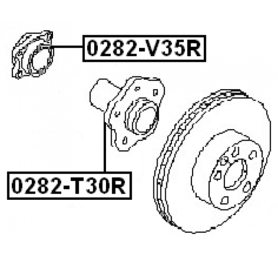 0282-V35R - Wheel hub 