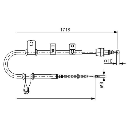 1 987 482 209 - Cable, parking brake 
