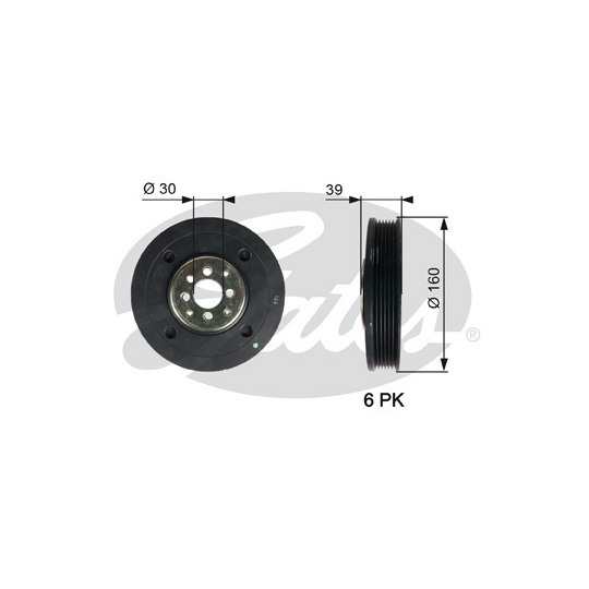 TVD1004 - Belt Pulley, crankshaft 