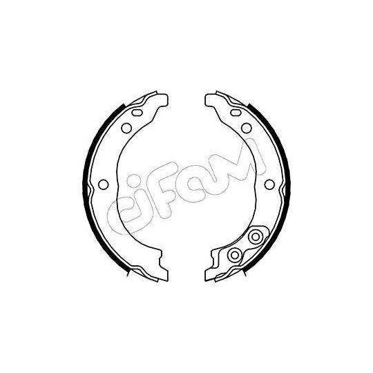 153-089 - Brake Shoe Set, parking brake 