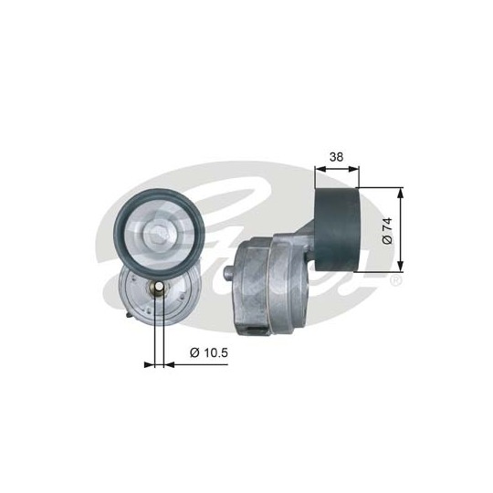 T38600 - Belt Tensioner, v-ribbed belt 