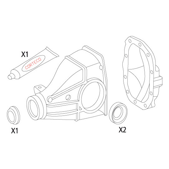 19535825 - Gasket Set, differential 