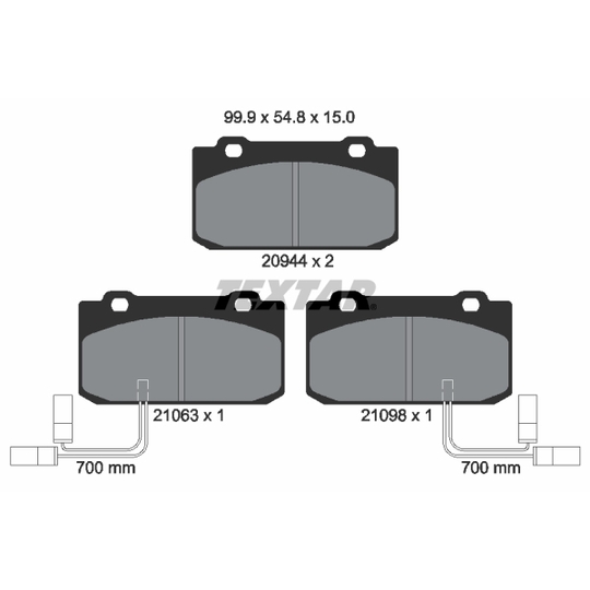 2094402 - Brake Pad Set, disc brake 