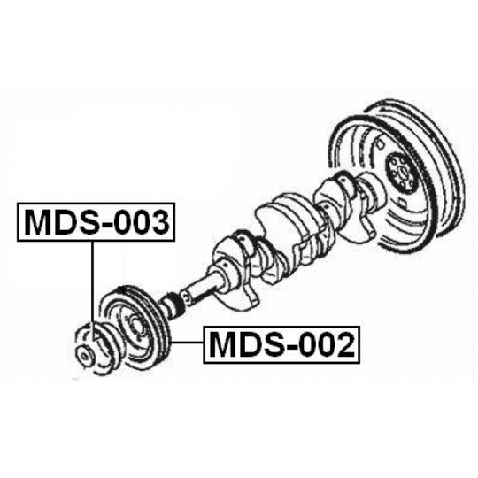 MDS-003 - Belt Pulley, crankshaft 