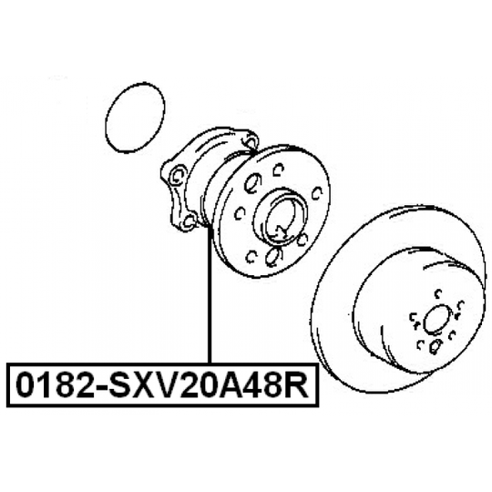 0182-SXV20A48R - Wheel hub 