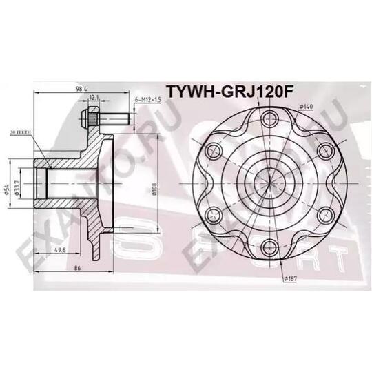 TYWH-GRJ120F - Wheel hub 