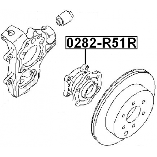 0282-R51R - Wheel hub 