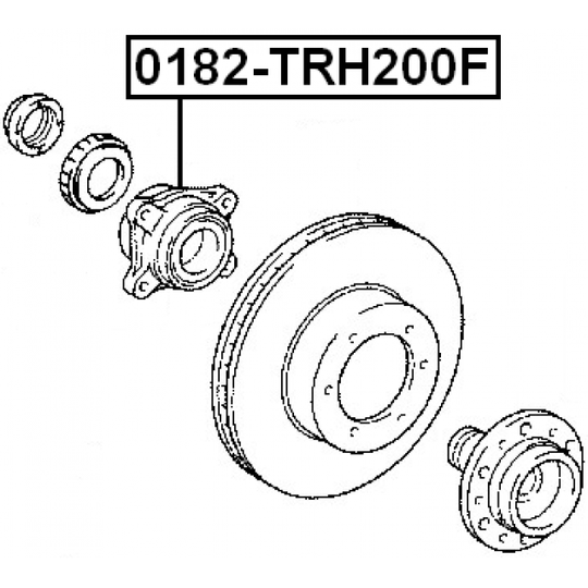 0182-TRH200F - Wheel hub 