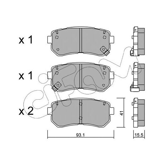 822-725-0 - Brake Pad Set, disc brake 